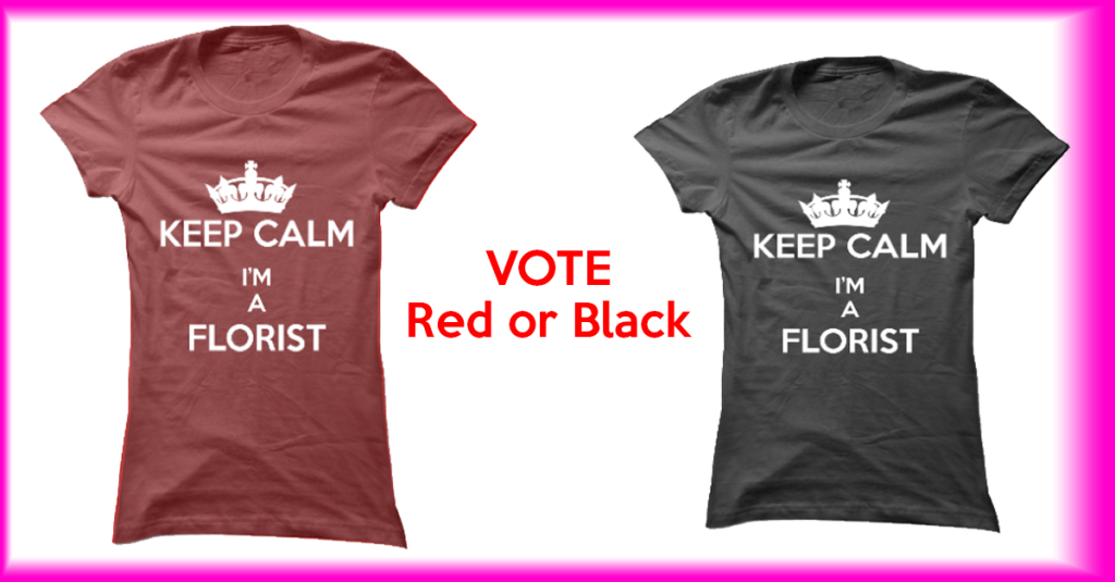 vote red or black florists tee