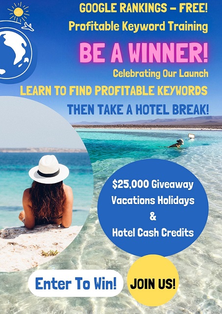 Website beginners free keyword rank checker training and $25,000 giveaway