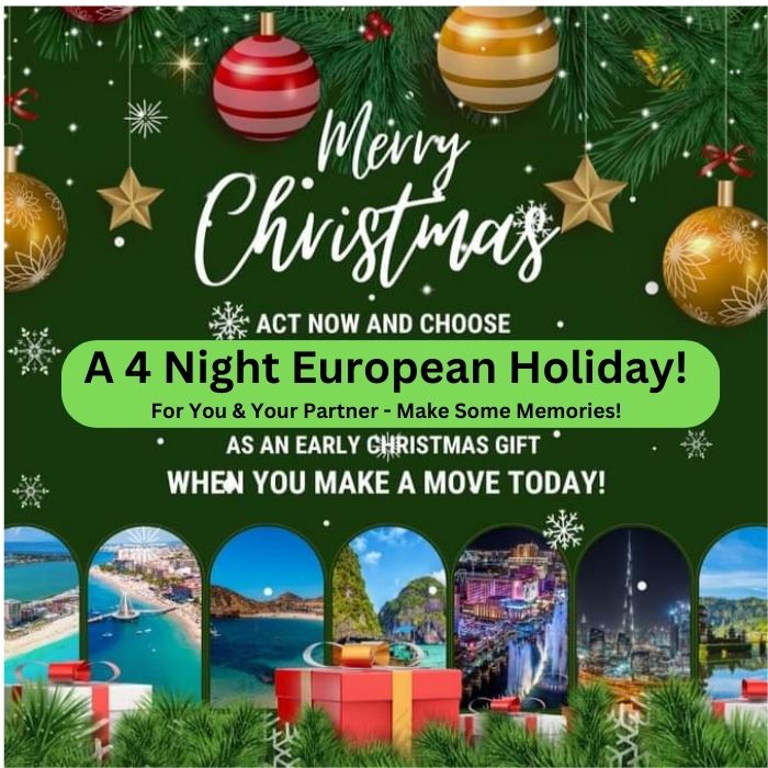 A 4 Night European Holiday! You & Your Partner