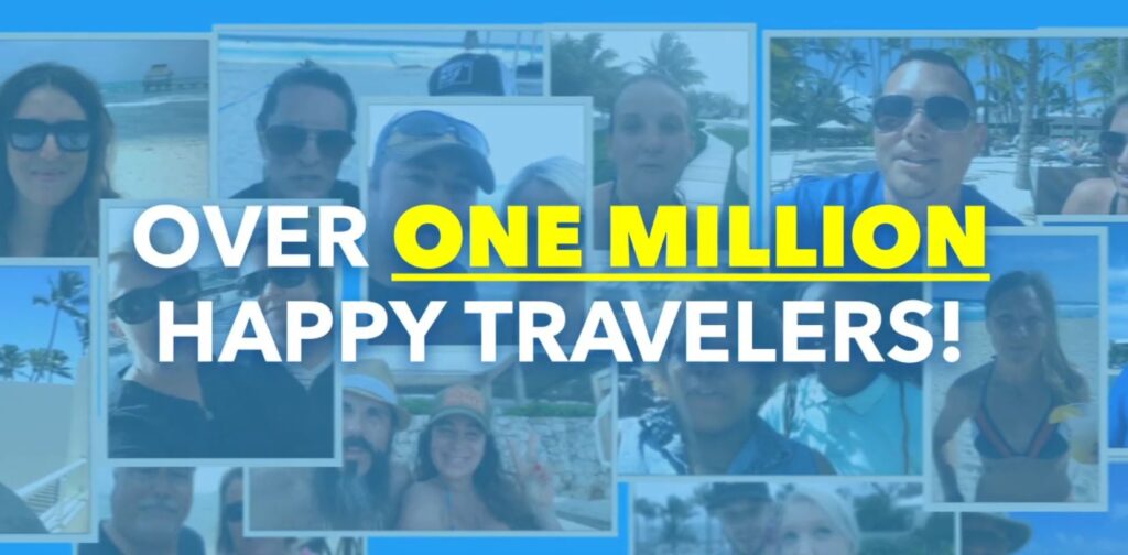 Over 1 Million Happy Travelers
